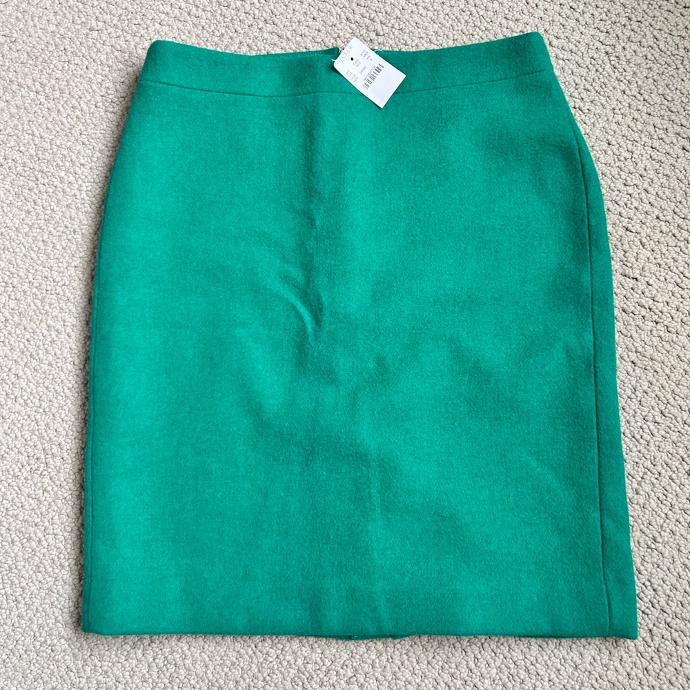 J. Crew bright green pencil skirt